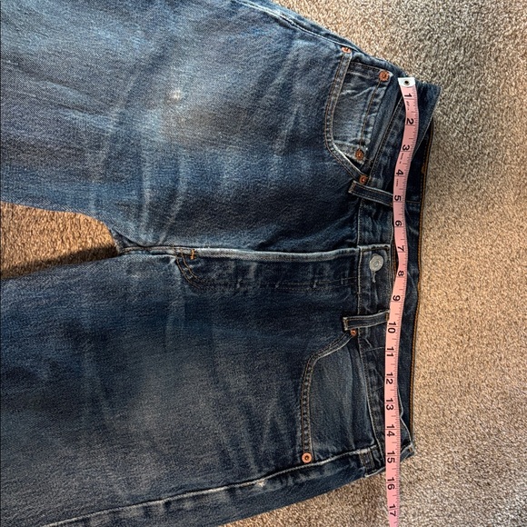 Distressed Levi’s 501 Blue Jeans - Picture 11 of 15